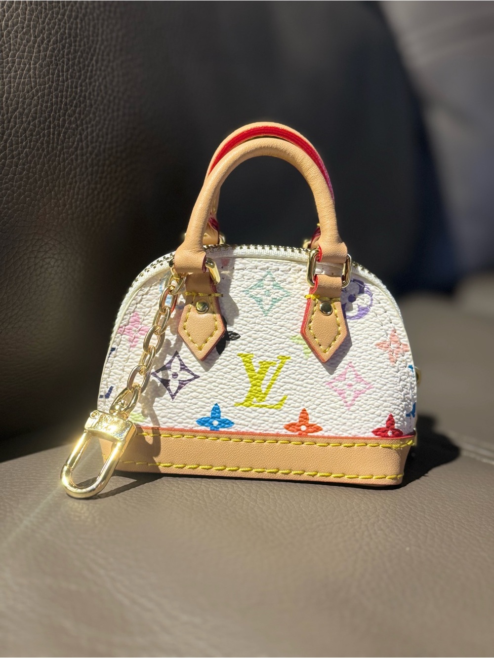 Monogram Multicolor Mini Bag Charm keychain